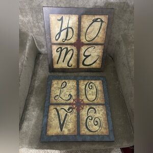 Home Love Wall Art Set